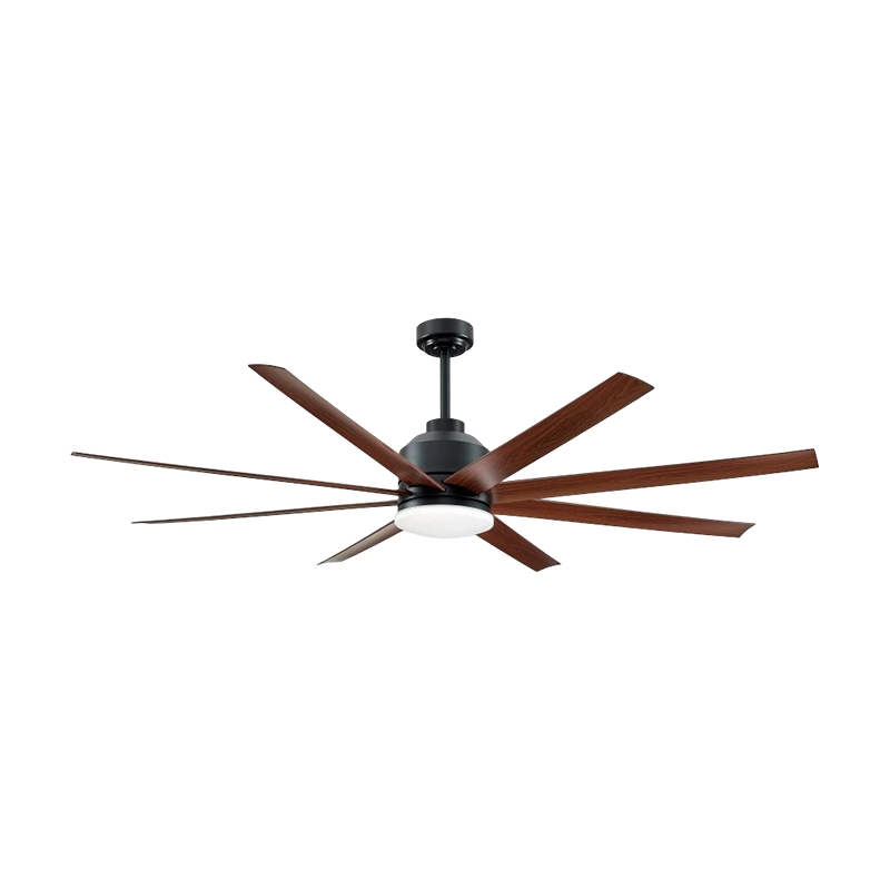 Black and Dark wood Grain Traditional TECTUM Fan cum luce Black and Dark wood Grain Traditional TECTUM Fan cum luce