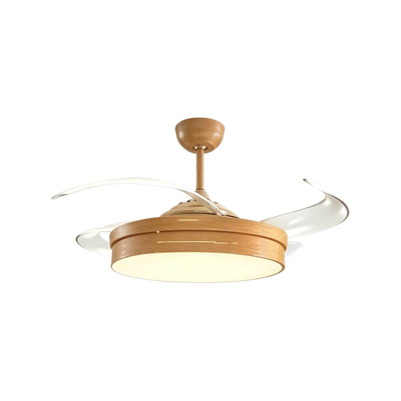 Agrestium lignum frumentum Retractable Fan lux