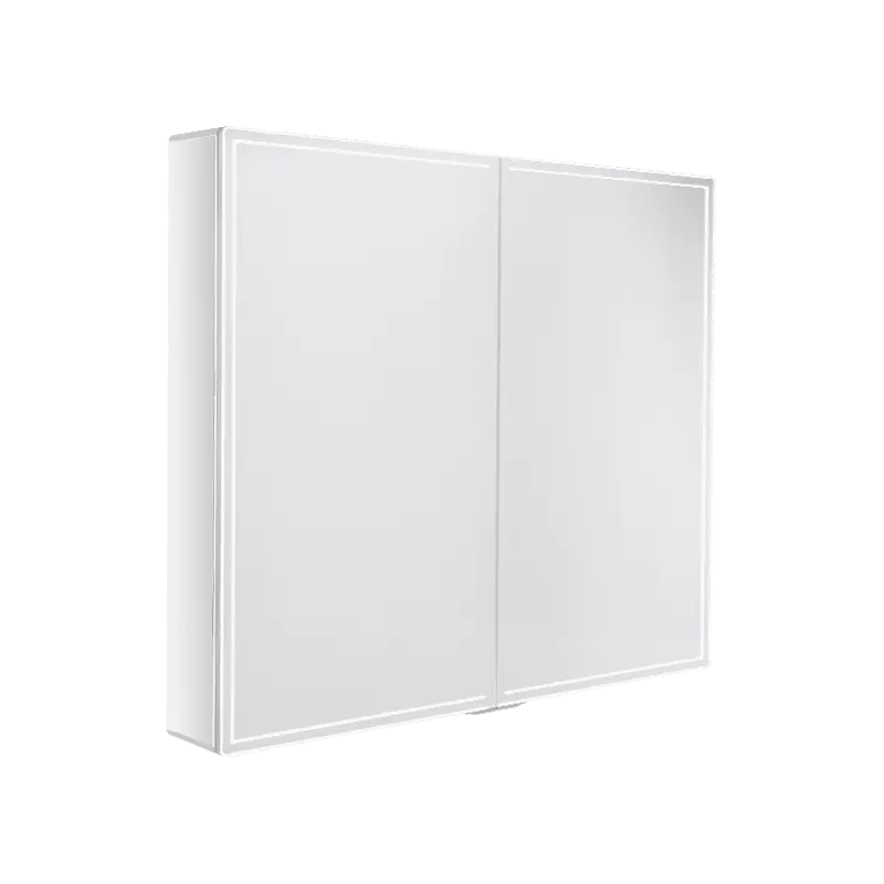 Intelligens Geminus-Door Backlit Speculum Cabinet Cum Magnetic Switch